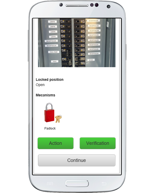 Record each lockout/tagout directly from your smartphone or tablet